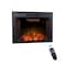 Edendirect 32.99-in W Black Wall mount LED Wall-mount Electric Fireplace with Remote Control Included ZR-EF30T - alternate 1