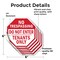Signmission No Trespassing Do Not Enter Tenants, 6 inch X 6 inch, Vinyl Decal, 5PK OC-D-5PACK-6-96 - alternate 4