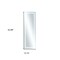 Homeroots 63" White Lighted Metal Framed Freestanding and Wall Mount Full Length Mirror 564820 - alternate 5