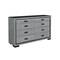 Global Furniture Usa Contemporary Isabella Grey Dresser With Led ISABELLA-GREY-DR W/ LED - alternate 3