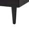 Baxton Studio Adriano Transitional Beige Fabric and Black Wood Queen Size Bed with Built-In Side Tables 248-13547-ZORO - alternate 7