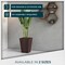 Leisuremod Serene Tapered Square Fiberstone & MgO Clay Planter with Cover, Weatherproof, No Assembly SP21BR - alternate 9