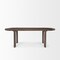 Homeroots 91" Brown Solid Wood Oval Dining Table 604021 - alternate 1