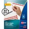 Avery Dividers, Unpnchd, 8Tab, White 25PK AVE11444 - alternate 2