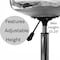 Fabulaxe Clear Acrylic Desk Chair - Armless Office Chair, Height Adjustable, Rolling Chair - Modern QI004673.CL.4 - alternate 9