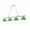Z-Lite Cordon Heritage Brass 4 Light Billiard 2306-4HBR-ARG - alternate 1