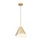 Z-Lite Aria 1 Light Pendant, Modern Gold/Modern Gold & Inner White, 12 In W x 11 In H 1952P12-MGLD - alternate 5