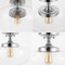 Jonathan Y Marfa 14" 1-Light Modern Farmhouse Schoolhouse Frosted Glass/Metal LED Semi Flush Mount, Chrome JYL7517C - alternate 14