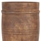 Homeroots 11" Brown Solid Wood Cylinder Table Vase 608375 - alternate 4