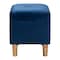 Baxton Studio Elias Modern Navy Blue Velvet Fabric Storage Ottoman 256-14053-ZORO - alternate 10