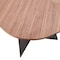 Homeroots 79" Brown and Black Wood And Steel Double Pedestal Base Dining Table 544710 - alternate 8