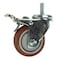 Service Caster 3 Inch SS Maroon Polyurethane 3/8 Inch Threaded Stem Caster Total Lock Brake SCC SCC-SSTSTTL20S314-PPUB-MRN-381615 - alternate 1