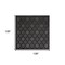 Homeroots 9' Charcoal And Black Square Trellis Indoor Outdoor Area Rug 545217 - alternate 8