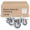 Powertec 3'' Threaded Stem Swivel Caster Wheels w/600 lbs Loads, Dual Locking Industrial Castor Wheels, 16PK 17201-Case4N - alternate 1