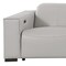 Homeroots 179" Light Gray Top Grain Leather Reclining Metal USB Sofa 720321 - alternate 7