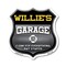 Signmission Willie's Garage I Can Fix Everything But Stupid, 6 Inch X 6 Inch, Plastic Sign SHI-P-6-490-WILLIE - alternate 1