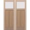 Doornmore CRF-P2G1, 74.5" x 98" ( 2x36" Door) Left Hand, Mahogany Top View Exterior Door CRF-P2G1-SW-3696_2_LI - alternate 1