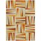 Homeroots 5' X 8' Orange Ivory And Copper Geometric Washable Indoor Outdoor Area Rug 598287 - alternate 9