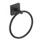 Oakbrook Collection Matte Black Towel Ring Die Cast Zinc BH-OB5001MB - alternate 1