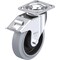 Blickle Swivel Plate Cstr, Solid Rbbr, 6-5/16", Brk, Load Rating: 880 lb. LEH-POEV 160KA-14-FI-SG - alternate 1