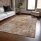 Homeroots 10' X 14' Coral Terra Cotta And Beige Floral Washable Indoor Outdoor Area Rug 605072 - alternate 9