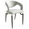 Leisuremod Entice Modern Leather Dining Chair with Iron Legs Open-Back Design in Grey EC60GR - alternate 1