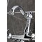 Kingston Brass Two-Handle Wall Mount Bridge Kitchen Faucet, Polished Chrome KS3251BEX - alternate 5