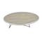 Homeroots 46" Natural and Black Wood And Iron Round Abstract Coffee Table 286244 - alternate 1