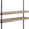 Homeroots 65" Natural And Black Metal and Wood Five Tier Etagere Bookcase 486321 - alternate 10