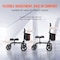 Vevor Knee Scooter Carbon Steel Folding Knee Walker Recovery Scooter 300LB Loads HFK-9270 - alternate 8