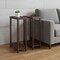 Homeroots Set Of Two 24" Brown Wood Rectangular End Tables With Shelf, 2PK 515520 - alternate 8