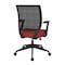 Office Star Products EM Series Screen Back Task Chair with "T" Arms, Fun Colors Red EM51022N-9 - alternate 2