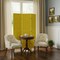 Homeroots 67" Yellow Wood Folding Three Panel Screen Room Divider 274708 - alternate 5