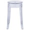 Leisuremod Averill Modern Plastic Dining Stool with Sturdy Seat and Legs, Clear AS18CL - alternate 9