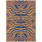 Homeroots 8' X 10' Navy Blue And Pink Animal Print Washable Indoor Outdoor Area Rug 600681 - alternate 8