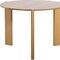 Homeroots 42" Natural Solid Wood Three Leg Base Round Top Dining Table 712209 - alternate 7