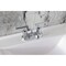 Kingston Brass Double-Handle 4" Centerset Bathroom Faucet with Pop-Up Drain, Polished Chrome FB5621CML - alternate 5