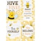 Teacher Created Resources Buzzing Bees Positive Sayings Small Poster Pack, 11'' x 15-3/4'', 12-Piece Set 6914 - alternate 5