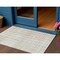 Homeroots 3' X 5' Ivory Brown And Gold Striped Washable Indoor Outdoor Area Rug 597397 - alternate 1