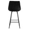 Elama 2 Piece Velvet Tufted Bar Chair in Black with Metal Legs ELM-222-BLK - alternate 6