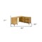Homeroots 60" Brown and Black L Shape Computer Desk With Three Drawers 489930 - alternate 10