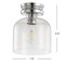 Jonathan Y Domenic 7.75" Metal/Seeded Glass LED Flush Mount, Chrome JYL7442B - alternate 7