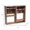 Homeroots 4" Brown Wood Entertainment Organizer 661177 - alternate 4