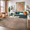 World Rug Gallery Bohemian Stripe Stain Resistant Area Rug 5 ft x 7 ft Beige 385BEIGE5X7 - alternate 1
