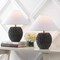 Jonathan Y Effie 18.25" Minimalist Scandinavian Ceramic/Iron Hobnail LED Table Lamp, Matte Black, 2PK JYL5601A-SET2 - alternate 9