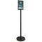 Deflecto Magnetic Sign Stand, Dual Sided, 13"x13"x56", BK DEF692056 - alternate 10