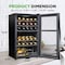 Nutrichef 33 Bottle Wine Fridge, Black PKCWCDS335 - alternate 5