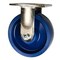 Service Caster 6 Inch Stainless Steel Solid Poly Wheel Rigid Caster with Roller Bearing SCC SCC-SS30R620-SPUR - alternate 1
