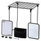 Lockermate By Bostitch 7-pcs Locker Organizer Kit, Locker Shelf, Mirror, Whiteboard, Storage Cup & Dry Erase Marker, Black 5086-BLK - alternate 1