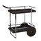 Homeroots 34in Brown And Silver Iron and Wood Rolling Bar Cart 402554 - alternate 8